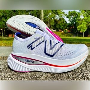 Used New Balance Fuel Cell Super Comp running sneakers.